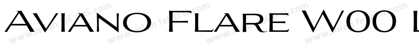 Aviano Flare W00 Light字体转换